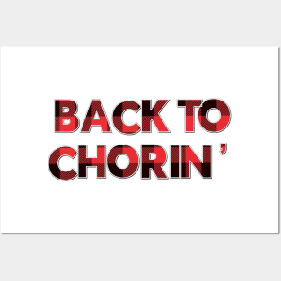 Back to Chorin' - Letterkenny Plaid style Posters and Art